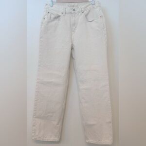 Levi’s Low Pro Straight Jeans Off-White Size 30 Minimalist Aesthetic Neutral